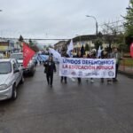 Asistentes de la Educación y Sector Público se Movilizan en Chillán en Defensa del Presupuesto de la Educación Pública.